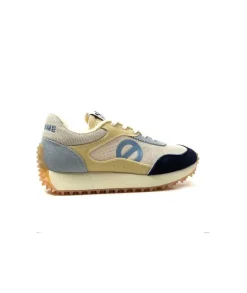 No Name Punky Jogger Daim Bleu Textile Beige