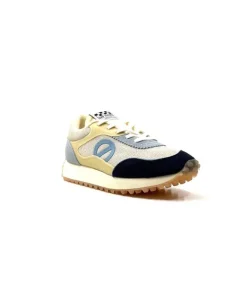 No Name Punky Jogger Daim Bleu Textile Beige