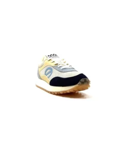 No Name Punky Jogger Daim Bleu Textile Beige