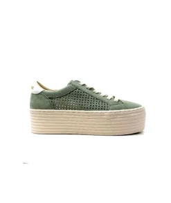 No Name Spice Sneaker Cuir Vert D'Eau
