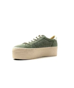 No Name Spice Sneaker Cuir Vert D'Eau