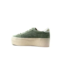 No Name Spice Sneaker Cuir Vert D'Eau