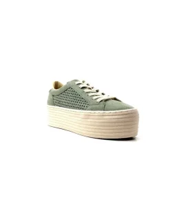 No Name Spice Sneaker Cuir Vert D'Eau