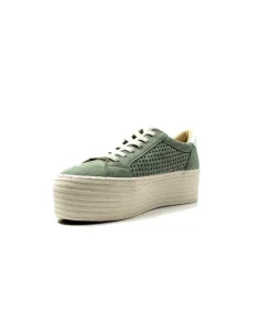 No Name Spice Sneaker Cuir Vert D'Eau
