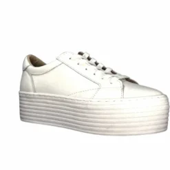 No Name Spice Sneaker Cuir Blanc