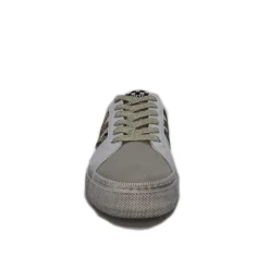 No Name Strike Side Cuir Blanc Or