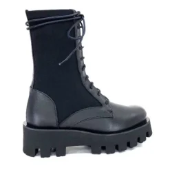 Paloma Barcelo Ahrem Cuir Noir Textile Noir