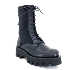 Paloma Barcelo Ahrem Cuir Noir Textile Noir