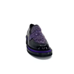 Pertini 32416 D7 Cuir Noir Violet