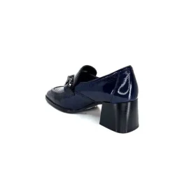 Regarde Le Ciel Vanessa 02 Cuir Vernis Bleu Marine