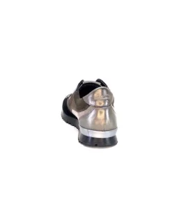 Reqins Electra Mix Daim Noir, Gris Cuir Acier & Cuir Vernis Noir