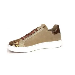 Reqins Sun Stella Mix Cuir Daim Beige