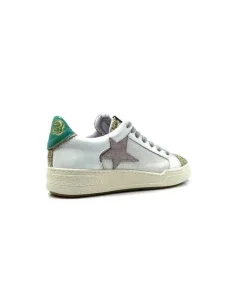 Semerdjian Smr Duck 9433 Cuir Blanc Glitter Or