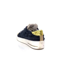 Semerdjian Smr Maya 8676 Velours Bleu Daim Beige