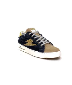 Semerdjian Smr Maya 8676 Velours Bleu Daim Beige