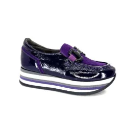 Softwaves 7.78.61 Cuir Vernis Et Daim Violet