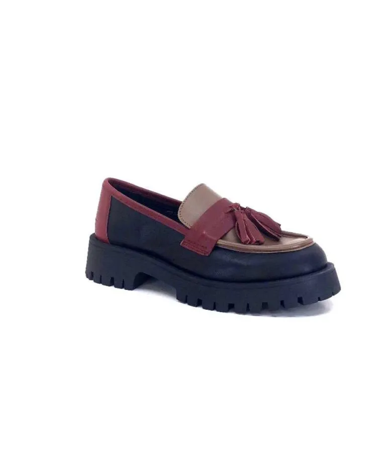 We Do 11244 Ch Cuir Noir Frango & Rouge