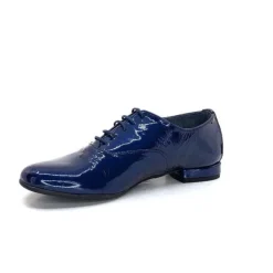 Xavier Danaud Cross Cuir Vernis Bleu