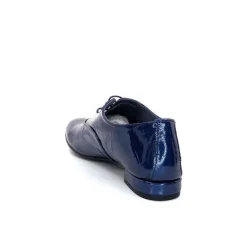 Xavier Danaud Cross Cuir Vernis Bleu