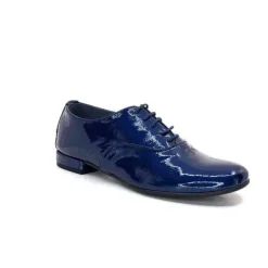 Xavier Danaud Cross Cuir Vernis Bleu