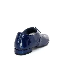 Xavier Danaud Cross Cuir Vernis Bleu