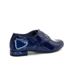 Xavier Danaud Cross Cuir Vernis Bleu