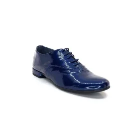 Xavier Danaud Cross Cuir Vernis Bleu