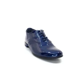 Xavier Danaud Cross Cuir Vernis Bleu
