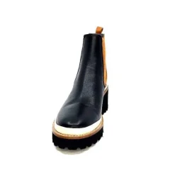 Xsa 9176 Calf Cuir Noir Camel