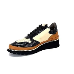 Xsa 9809 Cuir Noir, Marron & Creme