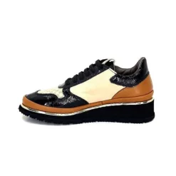 Xsa 9809 Cuir Noir, Marron & Creme