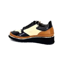 Xsa 9809 Cuir Noir, Marron & Creme