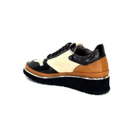 Xsa 9809 Cuir Noir, Marron & Creme