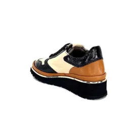 Xsa 9809 Cuir Noir, Marron & Creme