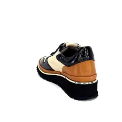 Xsa 9809 Cuir Noir, Marron & Creme