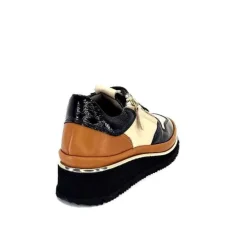 Xsa 9809 Cuir Noir, Marron & Creme