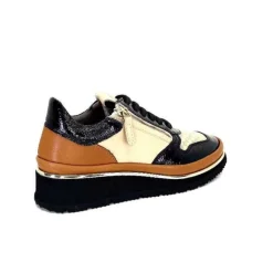 Xsa 9809 Cuir Noir, Marron & Creme