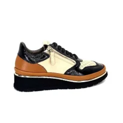 Xsa 9809 Cuir Noir, Marron & Creme