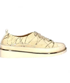 Xsa 8010 Daim Beige Cuir Or